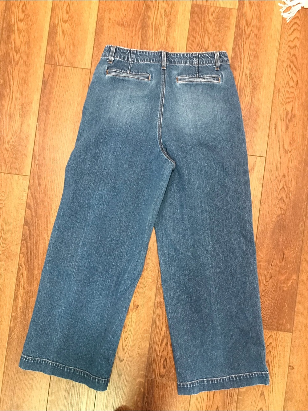 Lands' End Women’s Relaxed Wide-Leg Jeans Size 12 - Picture 12 of 12